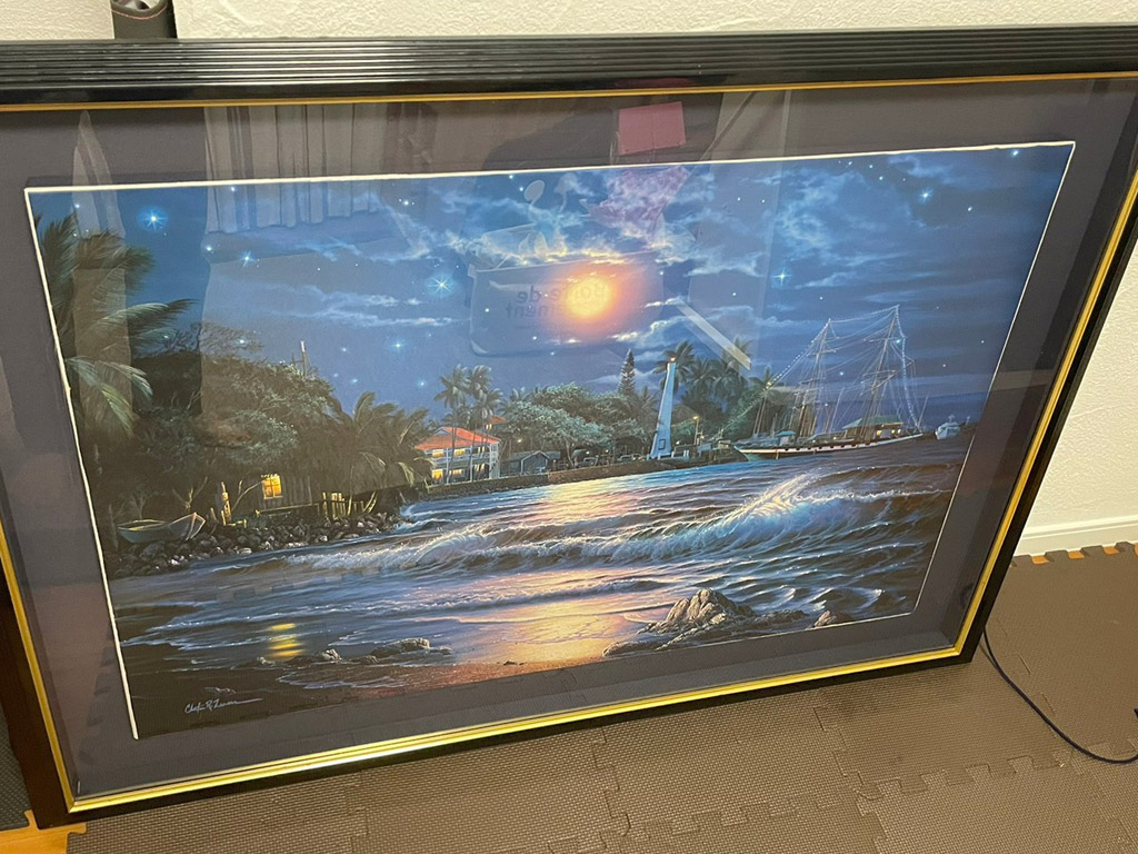 【不用品回収・買取フォーカス】オフィス閉鎖に伴い、クリスチャン・ラッセンの版画を出張買取しました。保証書・領収書付きの美術品もしっかり査定いたします。